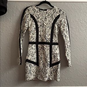 B&W Paisley Parker Dress